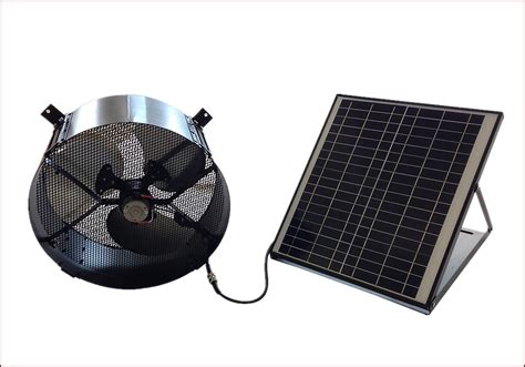 Rdk 20w Polycrystalline Solar Panel And Gable Mount Attic Fan The Home