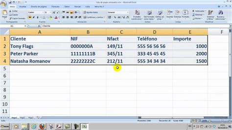 Ofimática Excel 01 Crear Una Hoja De Cálculo Simple Informática