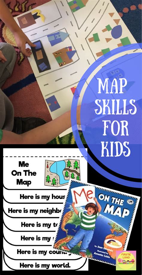 Me On The Map Skills Activities For First Grade With Flip Book Map