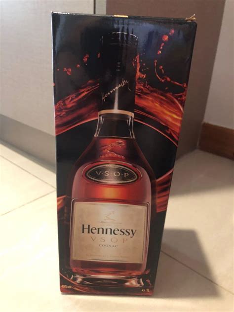 hennessy vsop cognac 1 litre unopened food and drinks alcoholic beverages on carousell