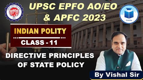 Upsc Epfo Ao Eo Apfc Polity Directive Principles Of State Policy Class Complete