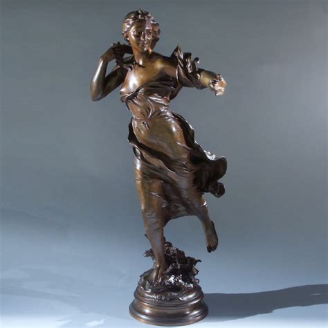 Large 19th Century French Patinated Bronze Sculpture Manhattan Art