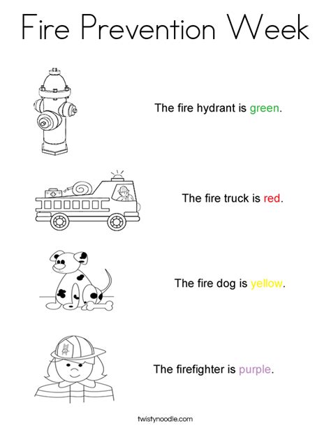 Pictures of fireman coloring pages preschool and many more. Fire Safety Book Coloring Page - Coloring Home