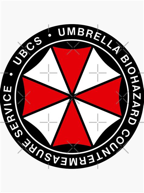 Resident Evil Umbrella Biohazard Countermeasure Service Sticker For