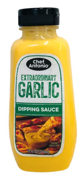 2 Pack Of Chef Antonio Extraordinary Garlic Dipping Sauce 12 Oz Like