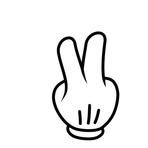 Mickey Mouse Middle Finger Png Clip Art Library