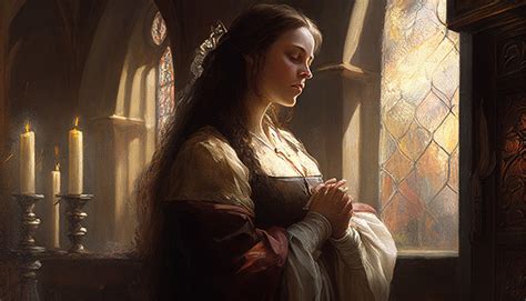 Oil Painting Praying Medieval Free Image On Pixabay