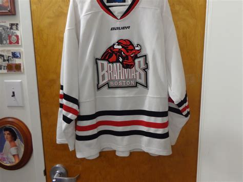 Boston Brahmas Bulls 30 Rare Minor League Hockey Jersey Hockey Minors