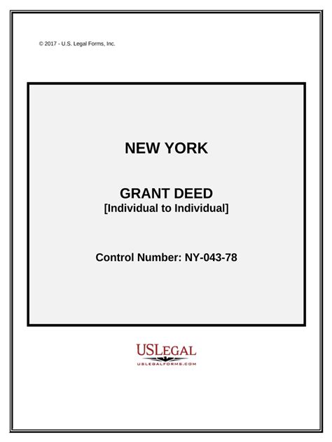 New York Deed Form Fill Out And Sign Printable Pdf Template Signnow