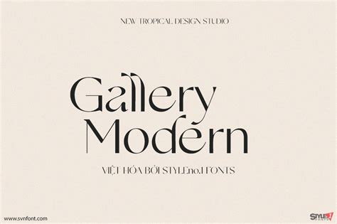 Việt Hóa Svn Gallery Modern Styleno1 Fonts