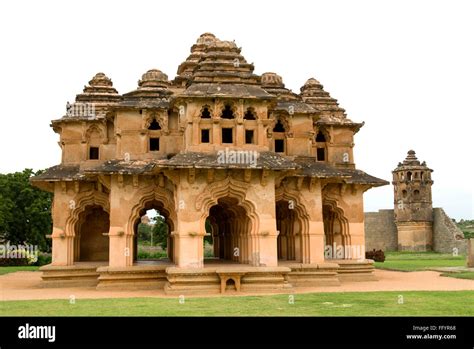 Lotus Mahal In Hampi Karnataka India Stock Photo Alamy