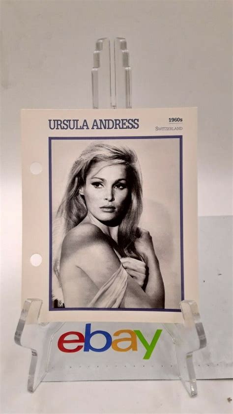 Ursula Andress Vintage Movie Star Encyclopedia Card 5 3