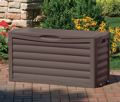 Suncast Patio Storage Box Weather Resistant Deck Storage From Sears