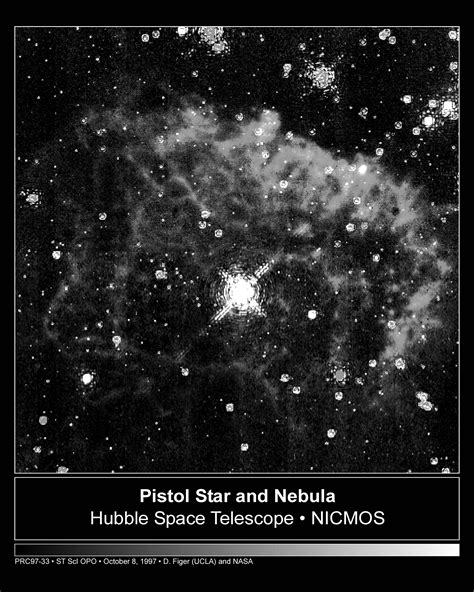 The Pistol Star A Brilliant Star In Milky Ways Core Hubblesite
