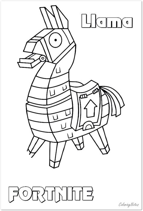 The outfit is made complete with a skeleton face makeup. Fortnite coloring pages llama skin in 2020 | Coloring pages for boys, Coloring pages, Coloring ...