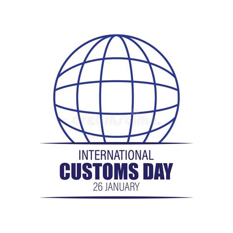 International Customs Day Vector Illustration Stock Vector