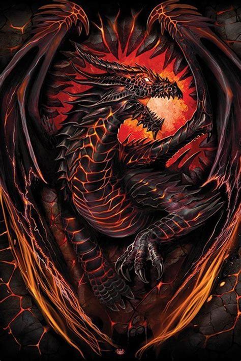 Empire Merchandising Poster De Dragón Horno Draconiak Dark Fantasy