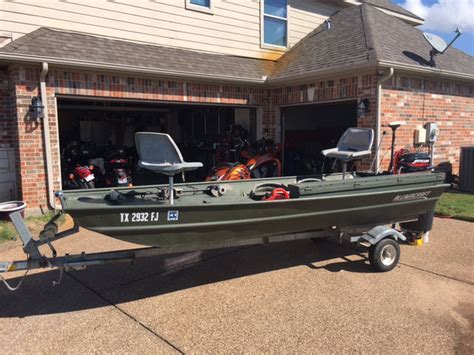 Clean hidden hinge install on jon boat to bass boat. Alumacraft 14' Jon Boat, Mercury 9.9 Fourstroke, Trailer ...