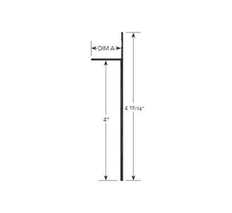 34 In X 4 In X 10 Ft Fry Reglet Chemical Film Millwork Reveal Base At