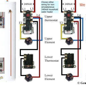 Note that the black wire is hot, and the white wire goes to neutral. Rheem Electric Water Heater Wiring Diagram | Free Wiring Diagram