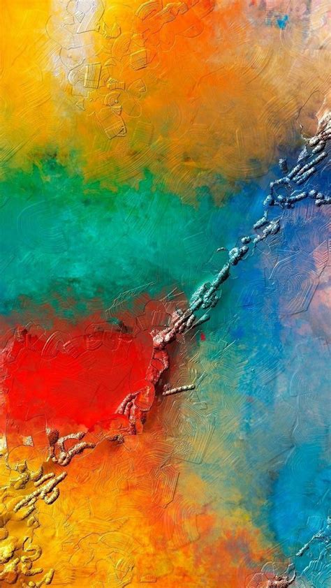 Abstract Colorful Weird Painting Mobile Wallpaper