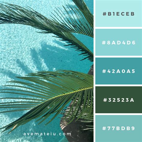 Green Palm Tree Color Palette 209 Color Palette 209 Color