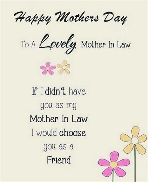 45 Happy Mothers Day Quotes Messages For Mother In Law Art
