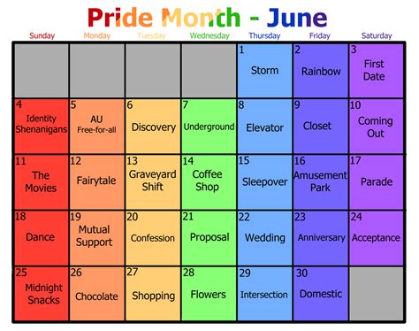 pride month calendar pride month 2018 calendar the biggest june events william wholve