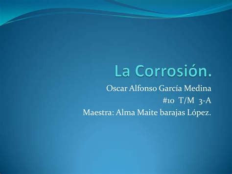 Proyecto Corrosion 4 Bloque Ppt