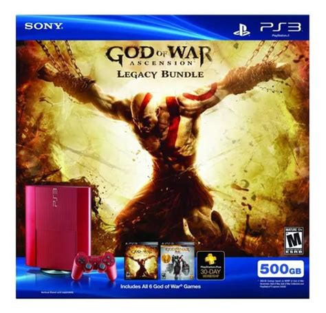 Sony Playstation 3 Super Slim 500gb God Of War Ascension Legacy Bundle
