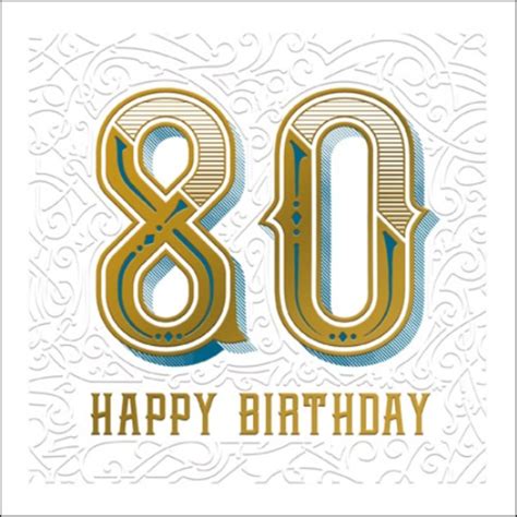 Happy 80th Birthday Odyssey Greeting Card Cards