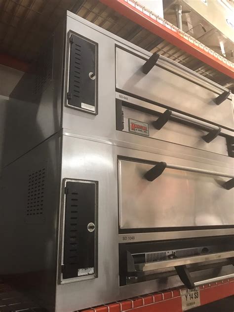 Pre Owned Marsal Commercial Gas Pizza Oven Model Sd 448 Stacked Ce