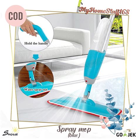 SPRAY MOP ALAT PEL SEMPROT ALAT PEL MODERN SPRAY MOP BLUE SHENAR MYHOMESTUFF168 Lazada