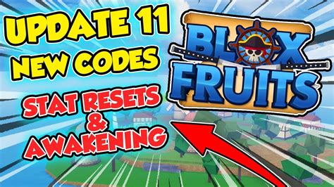 What's your favorite fruit in the game? NEW CODES IN BLOX FRUITS UPDATE 11 - Roblox Blox Fruits STAT RESET CODE - YouTube