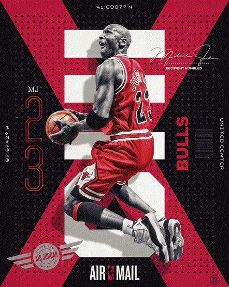 Nba Air Mail On Behance Sports Graphic Design Sport Poster Design