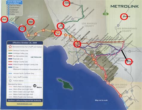 Amtrak California Train Route Map