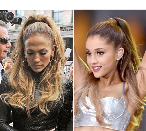 Jennifer Lopez Steals Ariana Grande High Ponytail