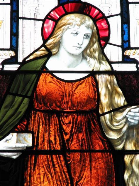 Mary Magdalene Fine Art Photograph Of Stained Glass Window Woman