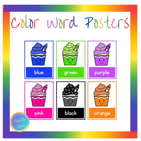Color Word Posters Made By Teachers