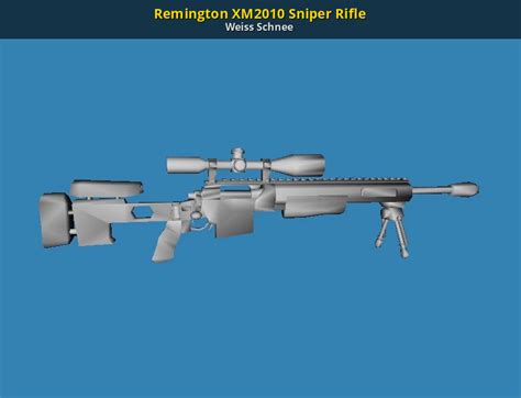 Remington Xm2010 Sniper Rifle 3d Models