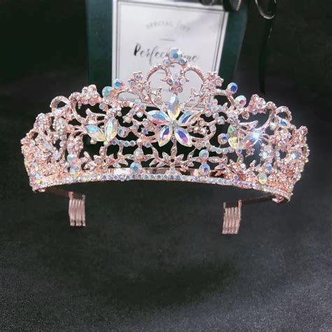 Baroque Tiara Purple Crystal Wedding Tiara Wedding Tiara Bridal Crown