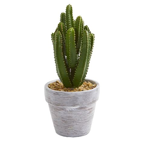 8 Cactus Artificial Plant Set Of 3 Nearly Natural