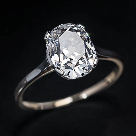 Visit our charleston location today! Antique Russian 2.91 Ct D-Color Diamond Engagement Ring ...