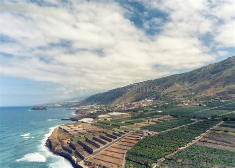 Coastal Aerial View Of Tenerife Spain Stock Image Image Of