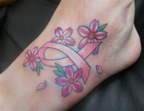 Cancer ribbon tattoo 59 765×765. 27 Breast Cancer Ribbon Tattoo Design - EntertainmentMesh
