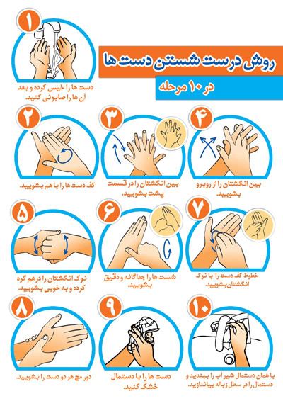 اهمیت شستن دست ها بیمارستان محب کوثر