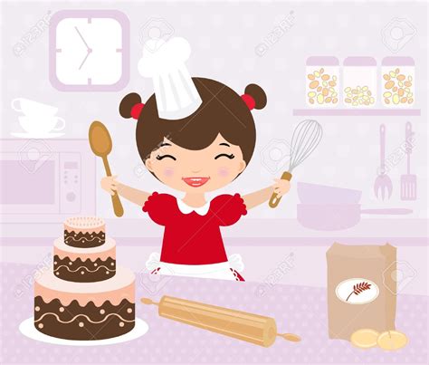 Baking Girl Clipart Clipground