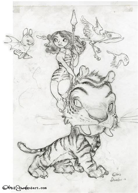 Chris Sanders Art — The Rough Sketch Of The Sdcc Exclusive “croods