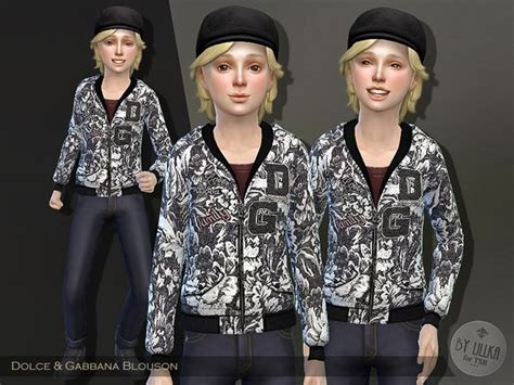 Lillkas Dolce And Gabbana Blouson Sims 4 Clothing Outfit Sets Sims 4