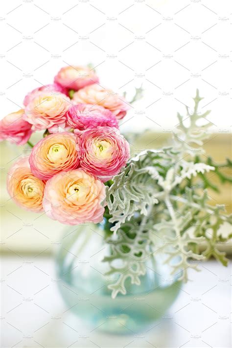 Pastel Flowers Mint And Pink High Quality Nature Stock Photos